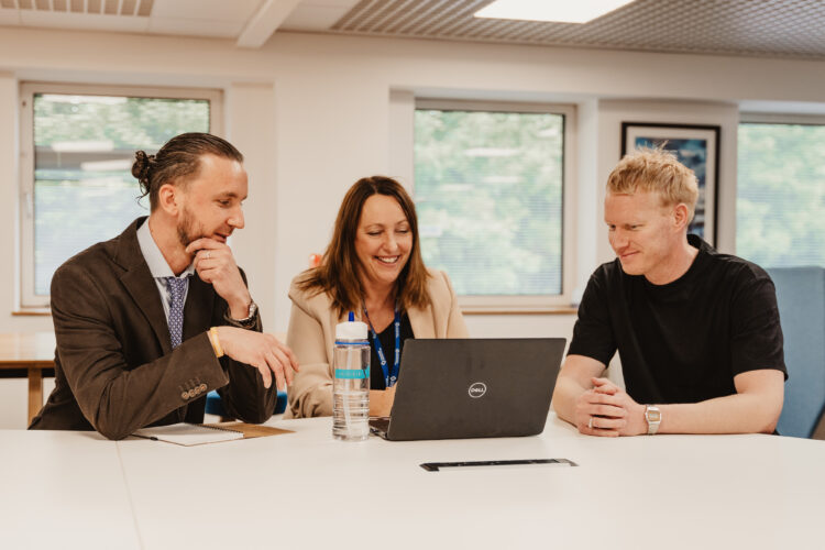 Group photograph of the education team at LASER Energy
