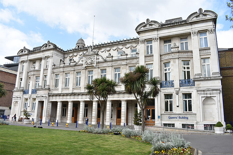 Image shows one of the buildings for Queen Mary University
